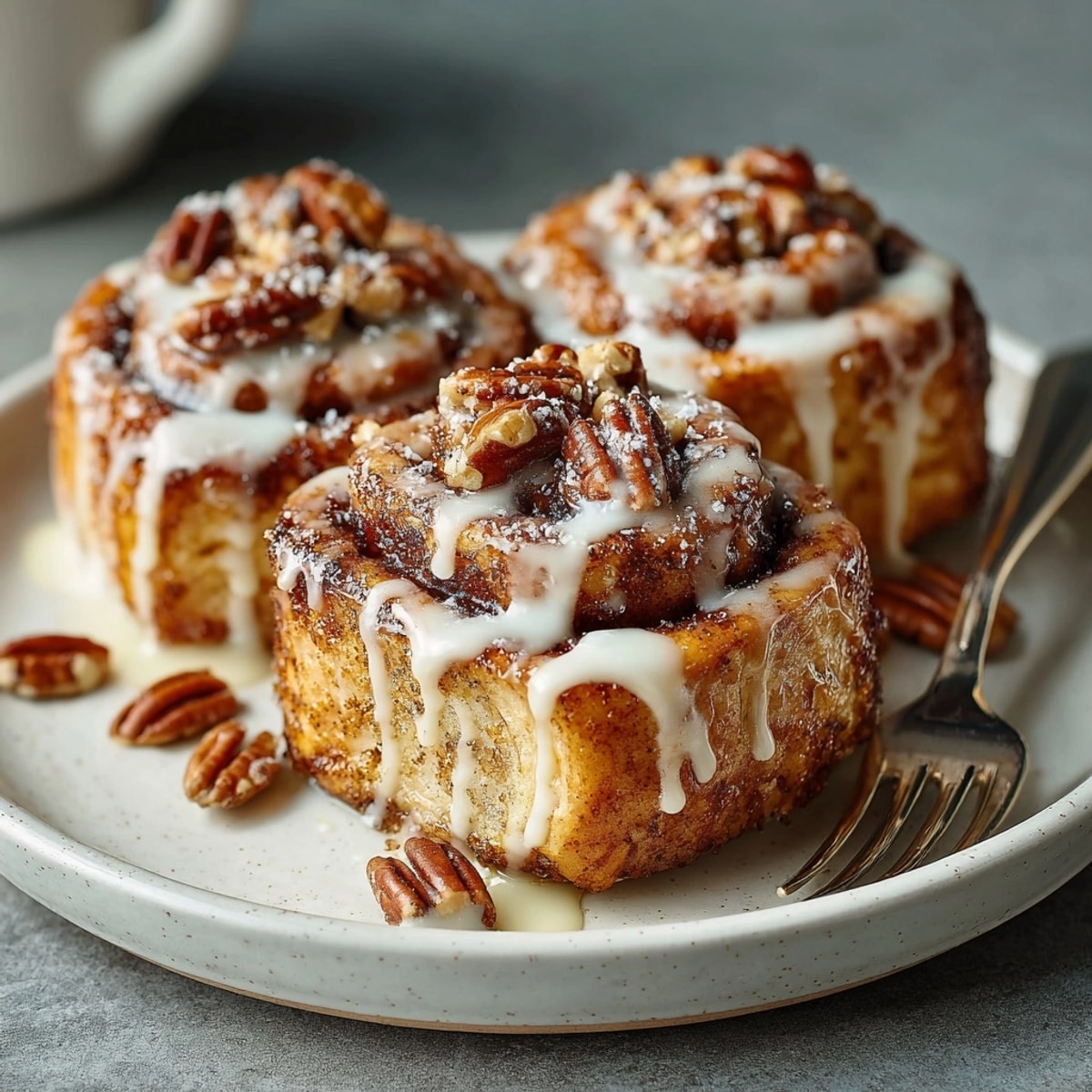 Soft and fluffy spiced pumpkin cinnamon roll ups, perfect for a cozy breakfast treat.
