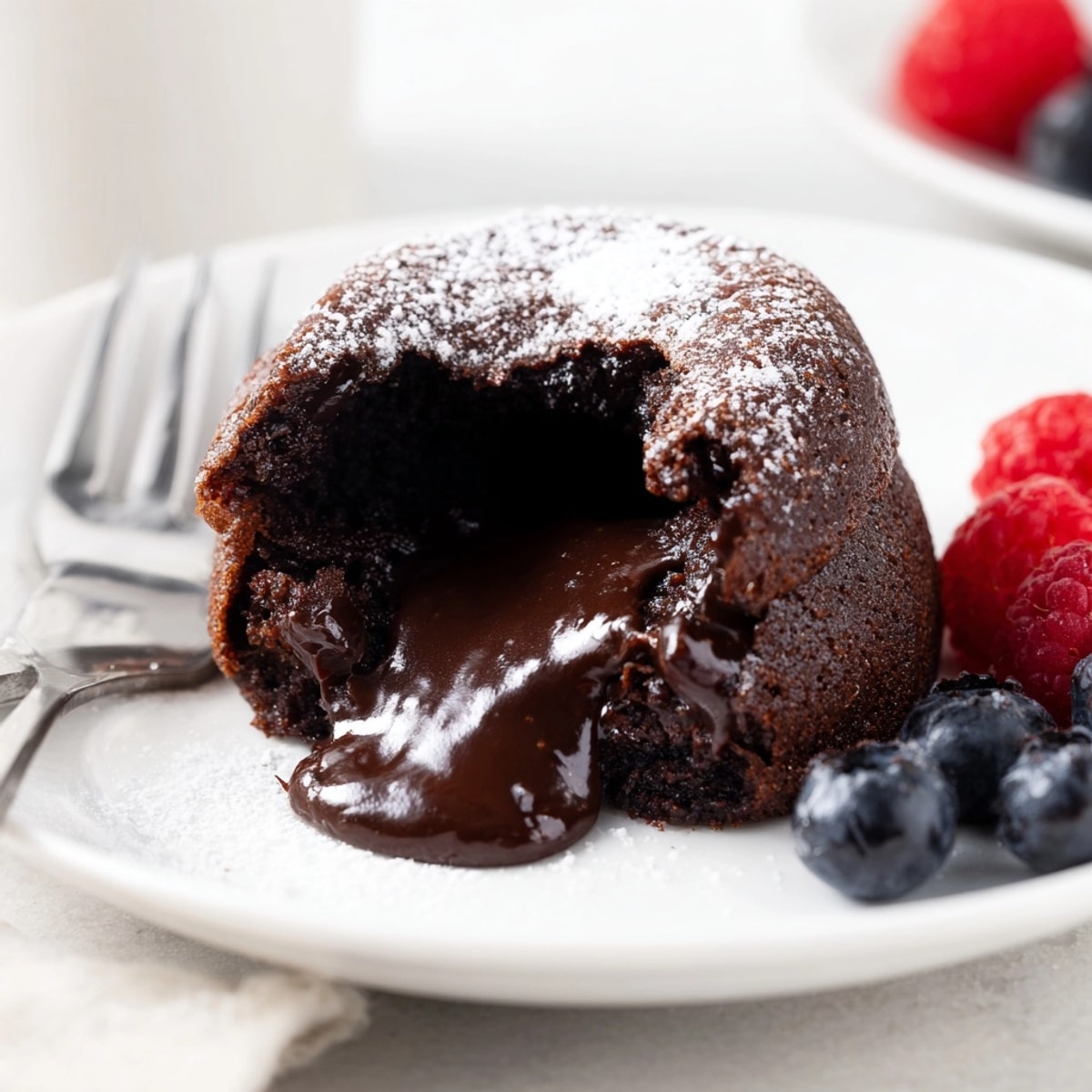 Making individual ramekin Chocolate Lava Cakes from scratch: Rich, dark, and delicious dessert.