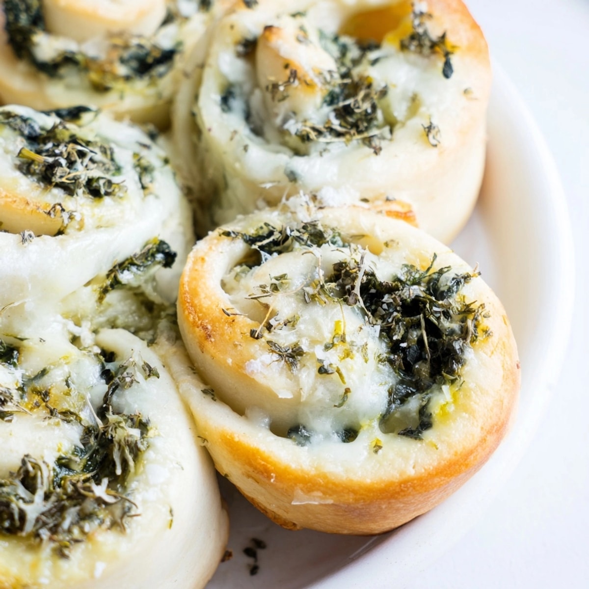 Homemade Alfredo Garlic Spinach Pizza Rolls, a simple recipe for a delicious family treat.