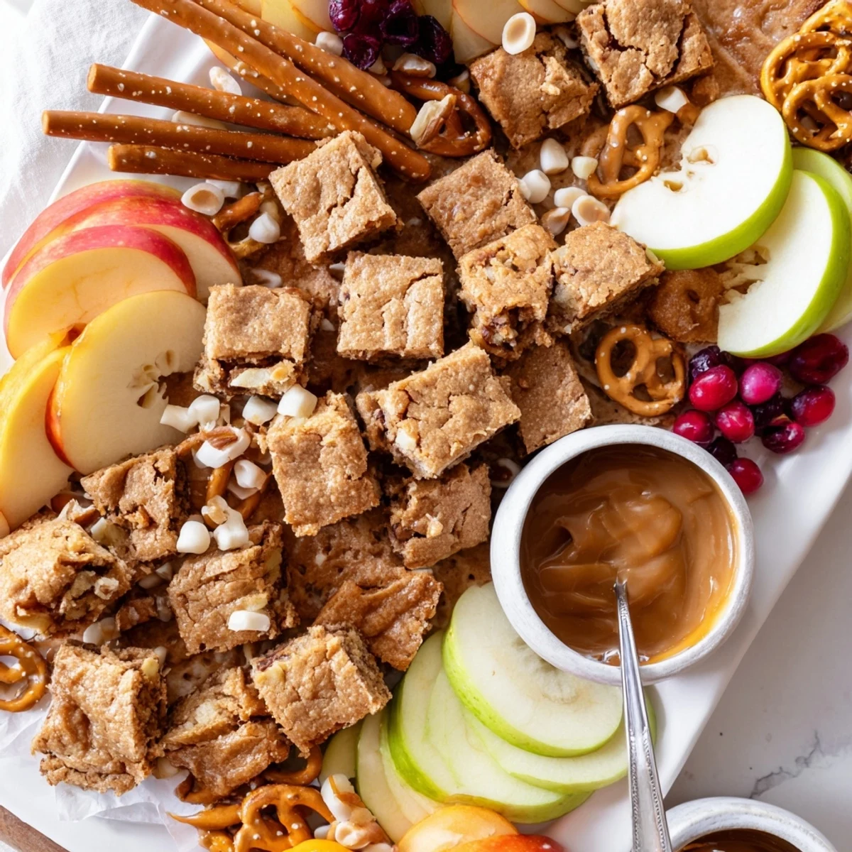 Caramel Apple Blondie Charcuterie