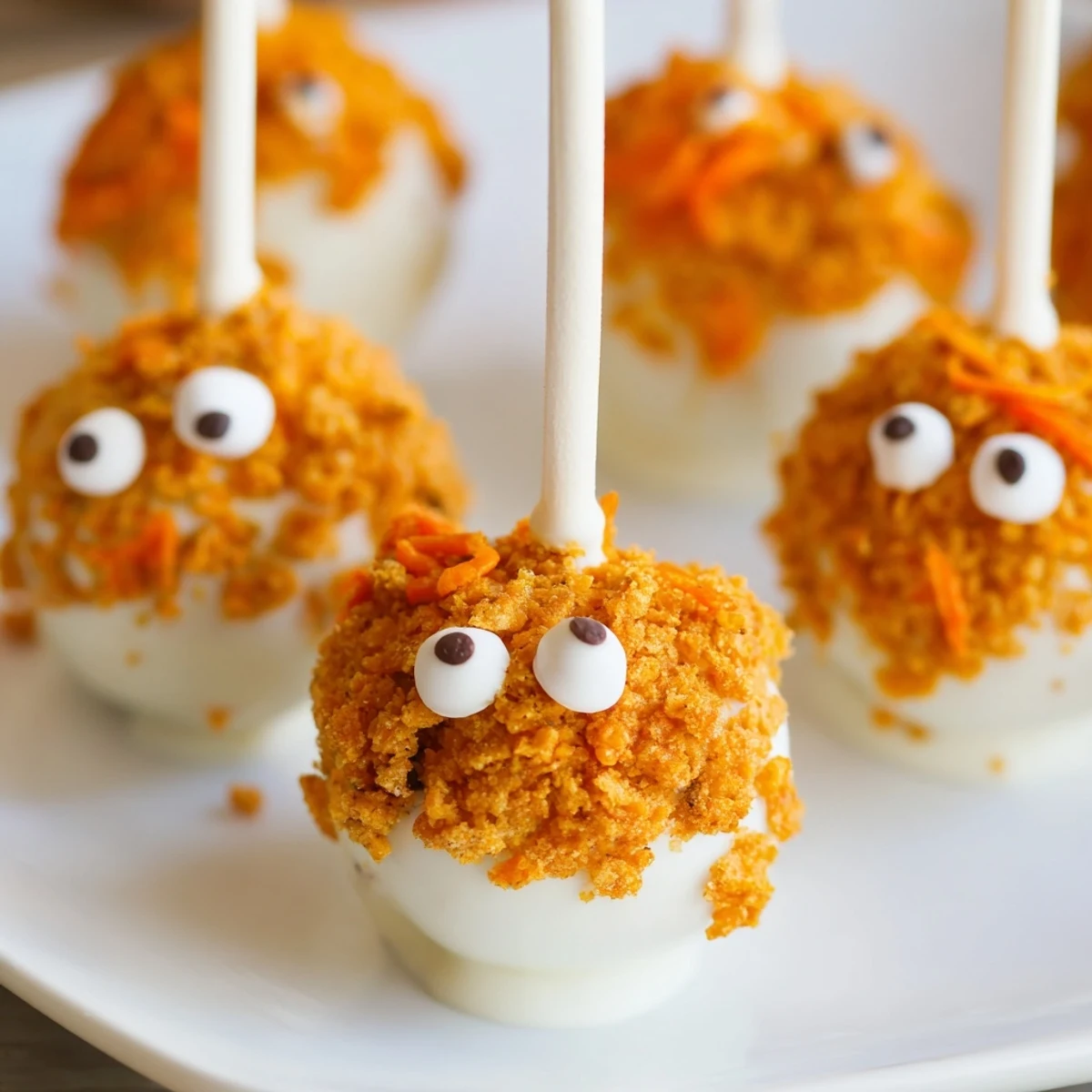Colorful Flamin Hot Dill Pickle Sweet Potato Monster Cake Pops ready to delight adventurous snackers.  