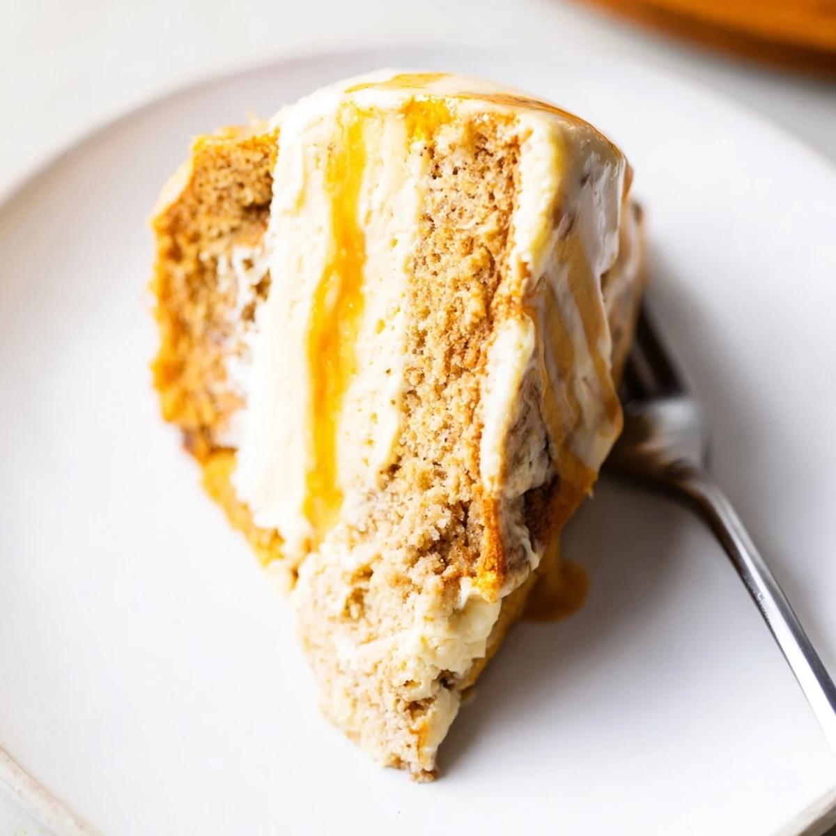 Freshly baked Chai Pumpkin Sweet Tea Cheesecake Cake Scones, perfect for autumn gatherings.