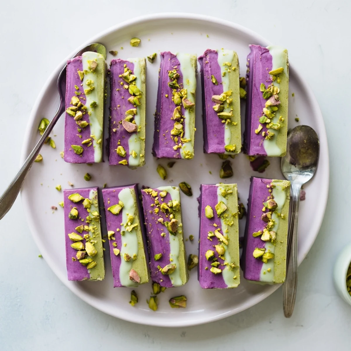 Ube Pistachio Ice Cream Bars #101