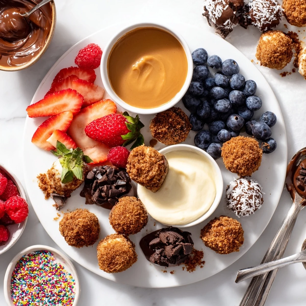 Deconstructed Dessert Board Cheesecake