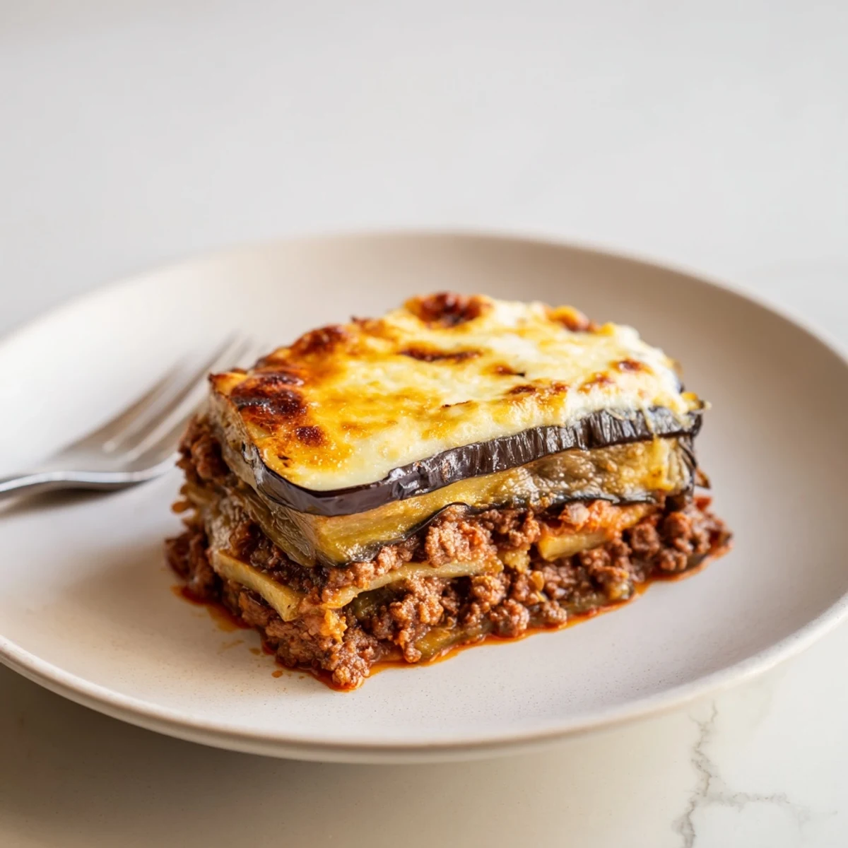 Moussaka with Beef Eggplant