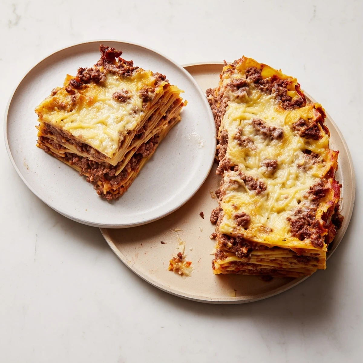 Delicious Greek Pastitsio featuring creamy béchamel and spiced beef, baked to perfection.  