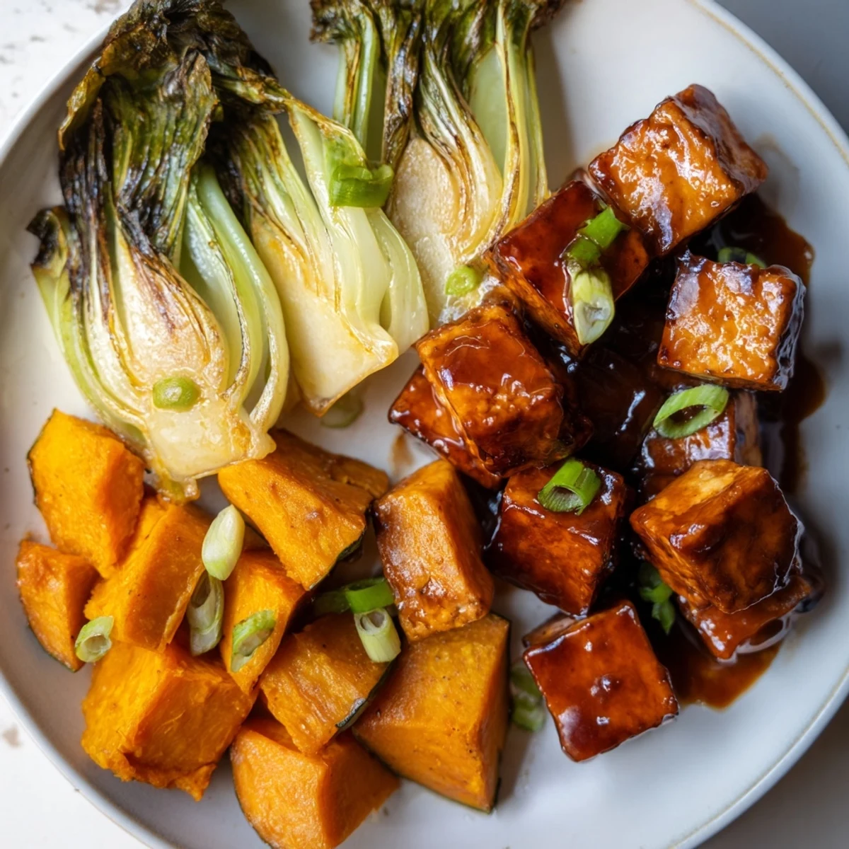 Miso Glazed Tofu Squash