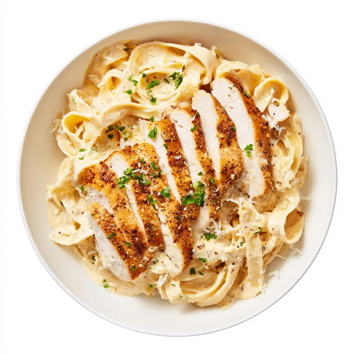 Rich, cheesy Velveeta sauce coats the fettuccine in this flavorful Cajun Chicken Alfredo.