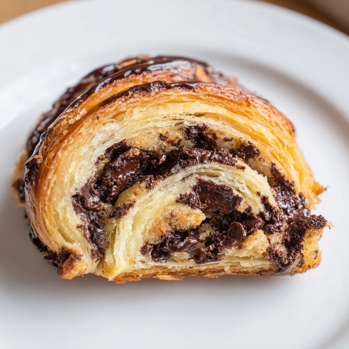 Crispy-edged, gooey chocolate chip-filled crookies offer a delightful dessert experience and buttery pastry goodness.