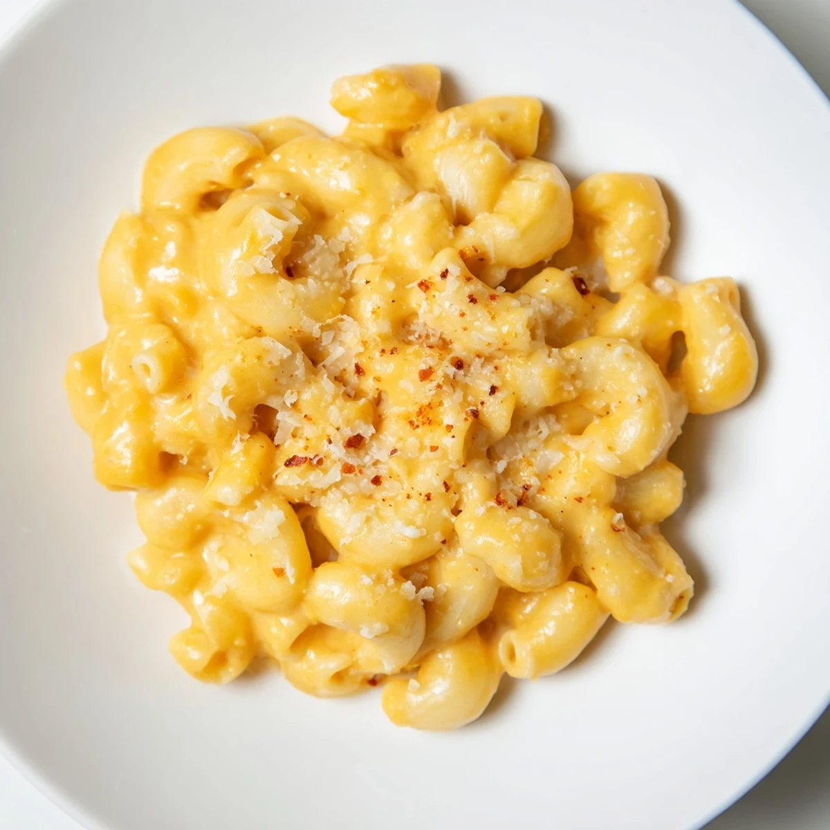 Golden, bubbling Pumpkin Mac & Cheese with a crispy panko topping, ready to serve and enjoy.