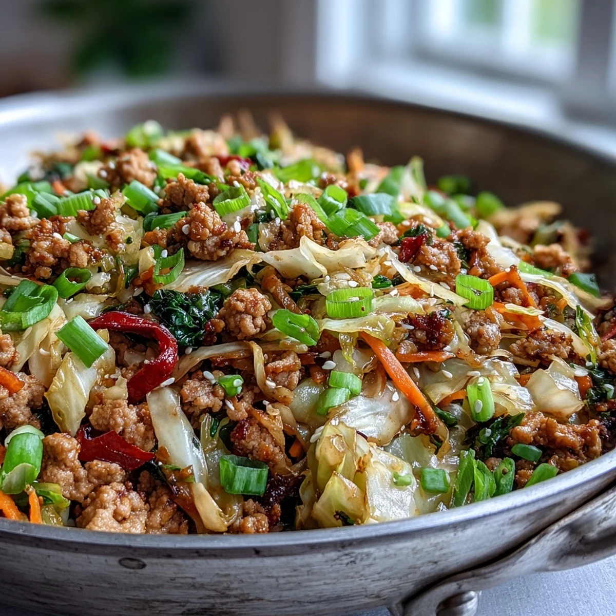Cabbage and Turkey Stir-Fry