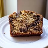 Warm slice of homemade banana bread, ideal for breakfast or a sweet afternoon snack.