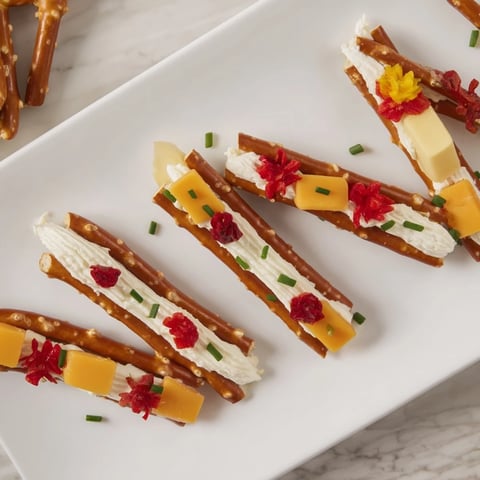 Golden cheddar and mozzarella cheese slices create a rustic Log Cabin appetizer, perfect for snacking.