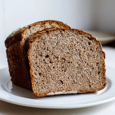 A rustic loaf of Latvian Rupjmaize bread, a hearty rye bread, ready to be sliced and enjoyed.