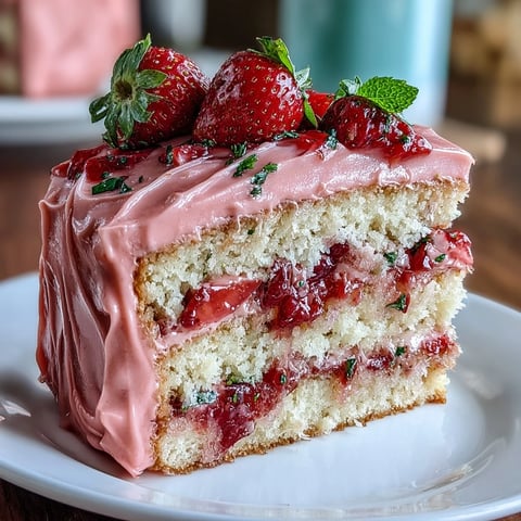 Vibrant pink layer cake with fresh strawberry frosting, perfect for Galentine's Day celebrations and friendship gatherings.