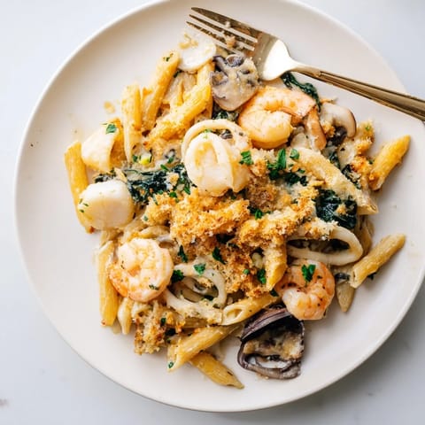 Japanese Seafood Pasta Bake #46