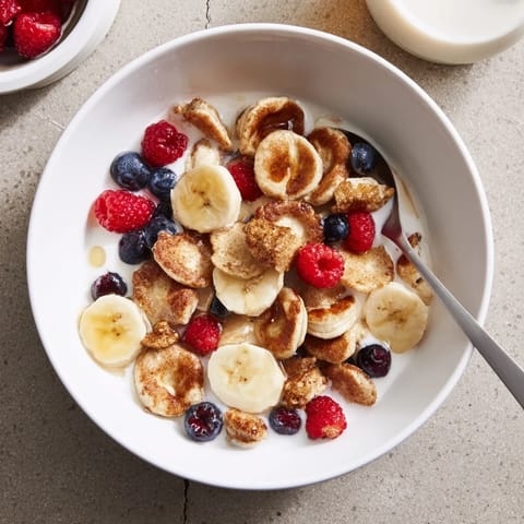 Mini Pancake Cereal Breakfast