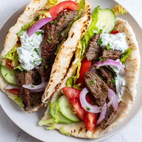 Beef Shawarma Wraps Yogurt #153
