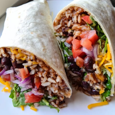 Rice Bean Burritos
