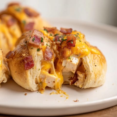 Cheesy Chicken Bacon Rolls