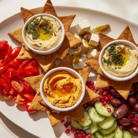 Three Kings Star Pita Board