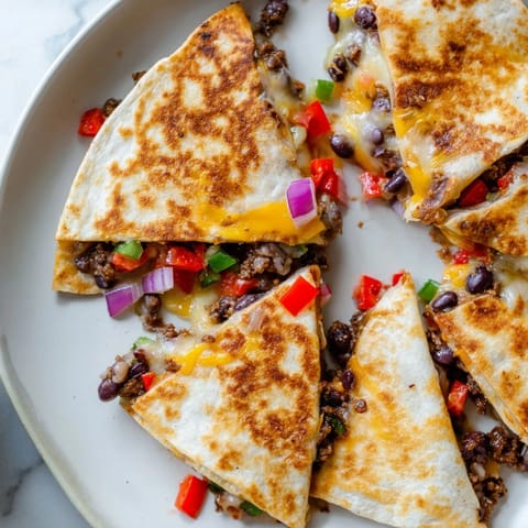 Black Bean Cheesy Quesadilla