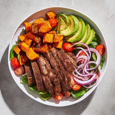 Beef Avocado Sweet Potato Bowl #356
