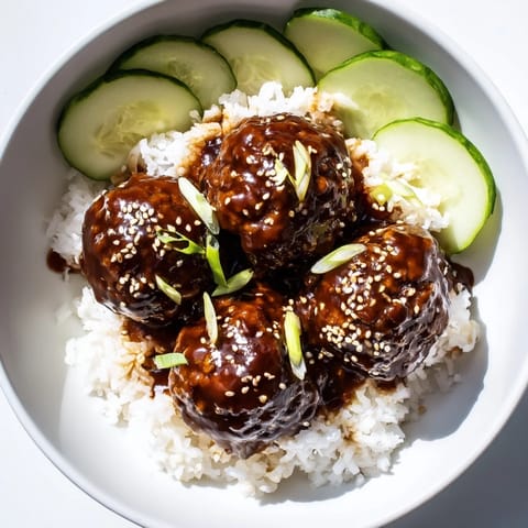 Teriyaki Meatball Bowls