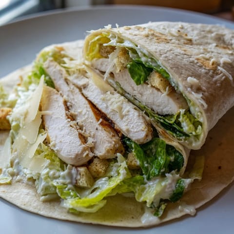 Caesar Chicken Salad Wrap