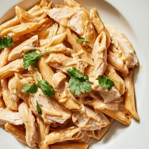 Honey Chipotle Chicken Pasta served hot in a bowl, with grated Parmesan and lime wedges for a bright, smoky-sweet garnish.