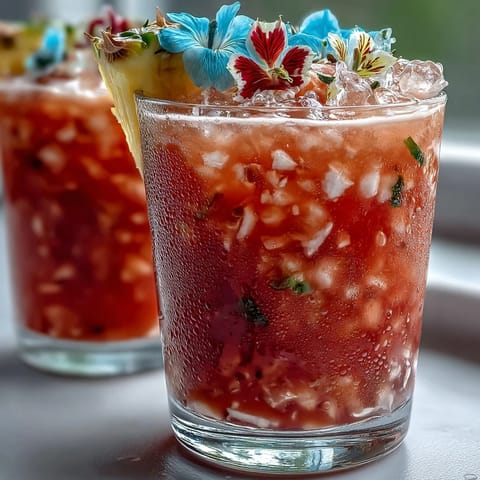 Iced Guava Passionfruit Drink