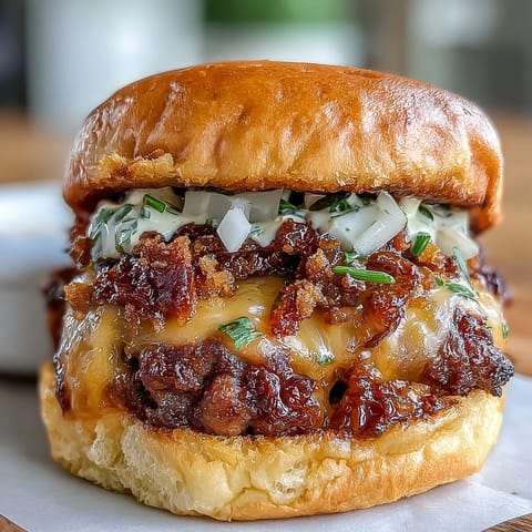 Mini smash burgers feature thin, seared beef patties on pillowy buns, topped with melted cheese and zesty sauce.  