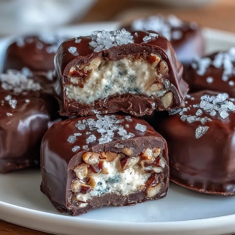 Peanut Butter Cup Freezer Bites with Cottage Cheese: Creamy frozen treats layered with smooth peanut butter and rich chocolate, topped with crunchy peanuts and sea salt.
