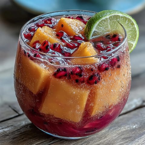 Mango Dragonfruit Tropical Drink