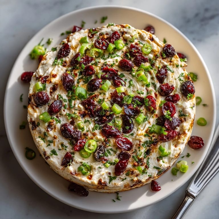 Creamy Cranberry Jalape&#241;o Dip: Close-up shows tempting texture perfect with tortilla chips.