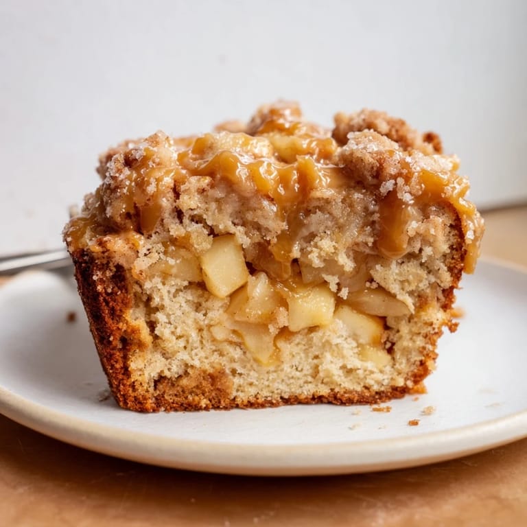 Golden-brown cream soda caramel apple muffin loaf, perfect for breakfast or dessert indulgence.  