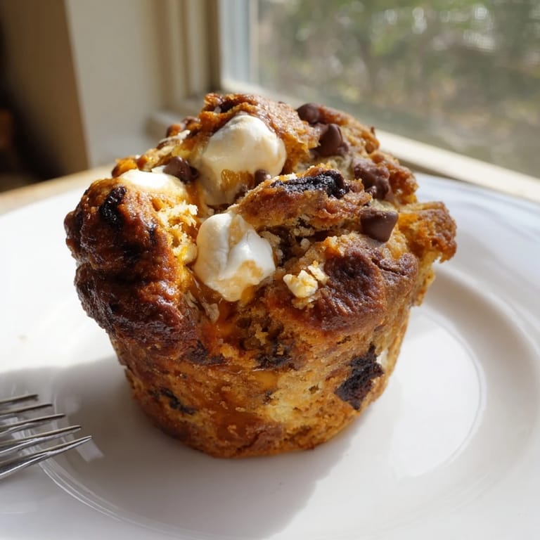 Savory and sweet Smores Cheesy Jalapeño Biscuit Muffins fresh from the oven, golden brown.  