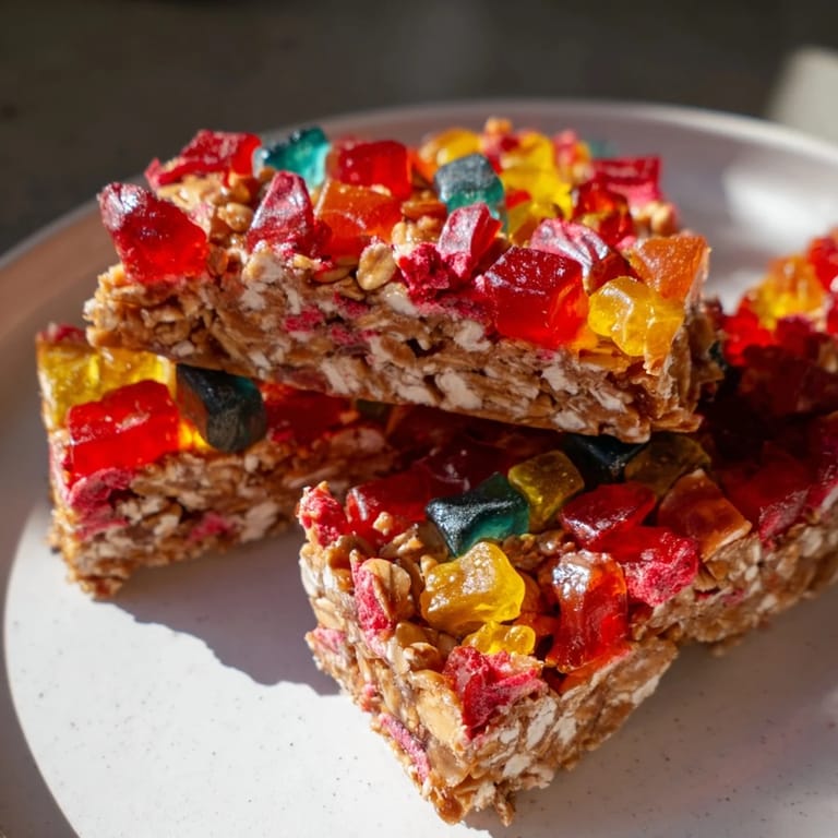Vibrant freeze-dried candy and fruit make these DIY Snack Bars a fun delight.