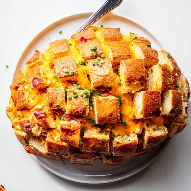 Warm, pull-apart pieces of Pimento Cheese & Jalapeño Grilled Cheese showcasing the spicy jalapeños and creamy filling.