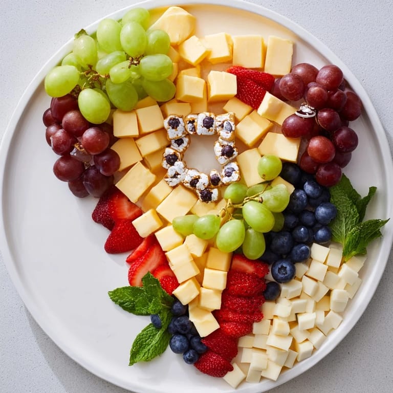 Celebrate with a diamond ring engagement board, featuring glistening cupcakes and fresh fruit for an engagement party.