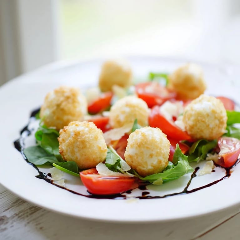 Elegant Pearly Strand salad showcases mozzarella pearls, bright tomatoes, and basil, ready to serve immediately.