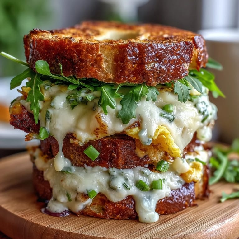 Chewy whole wheat bagels layered with cheesy baked eggs and fresh chives, ready to fuel busy mornings with protein.
