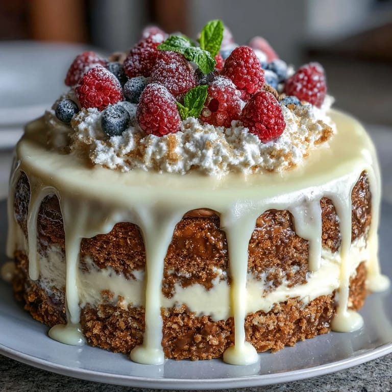 Festive vanilla sheet cake layered with tangy lemon curd, frosted in vanilla whipped cream, and decorated with edible flowers.