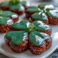Festive shamrock sugar cookies decorated with vibrant green royal icing for St. Patrick's Day celebrations.